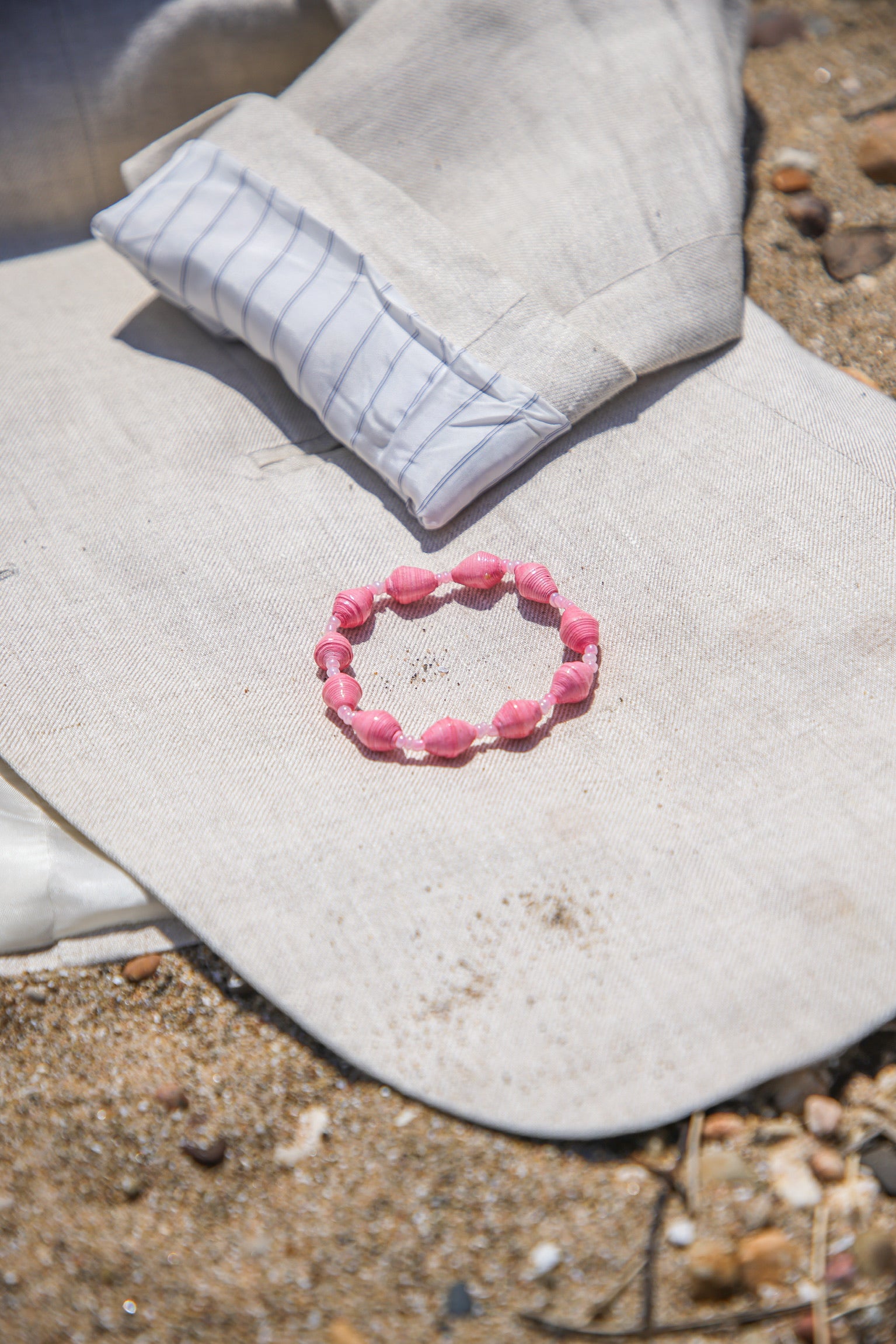 Rose Bloom – Uganda Paper Bead Bracelet
