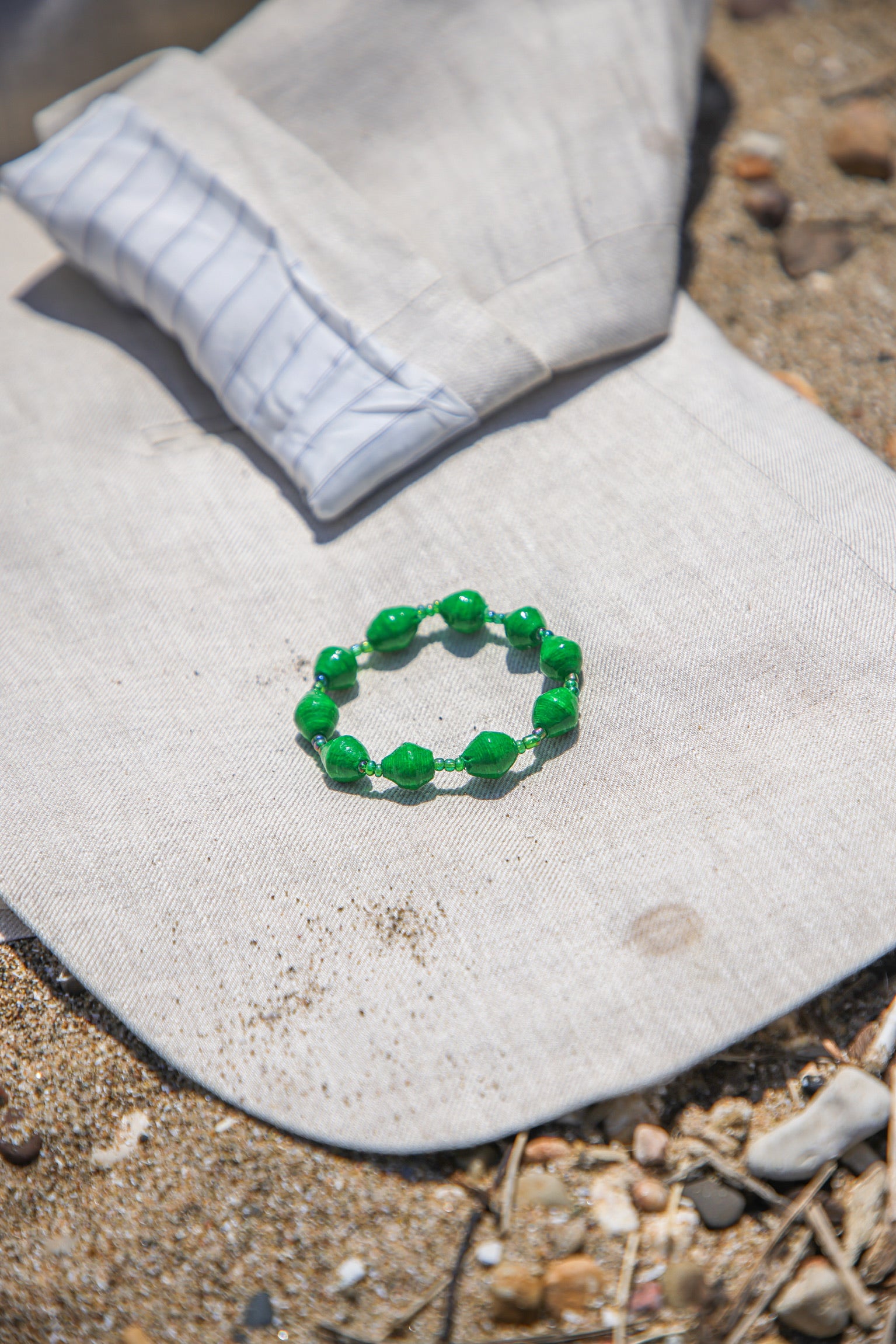 Verdant Path – Uganda Paper Bead Bracelet