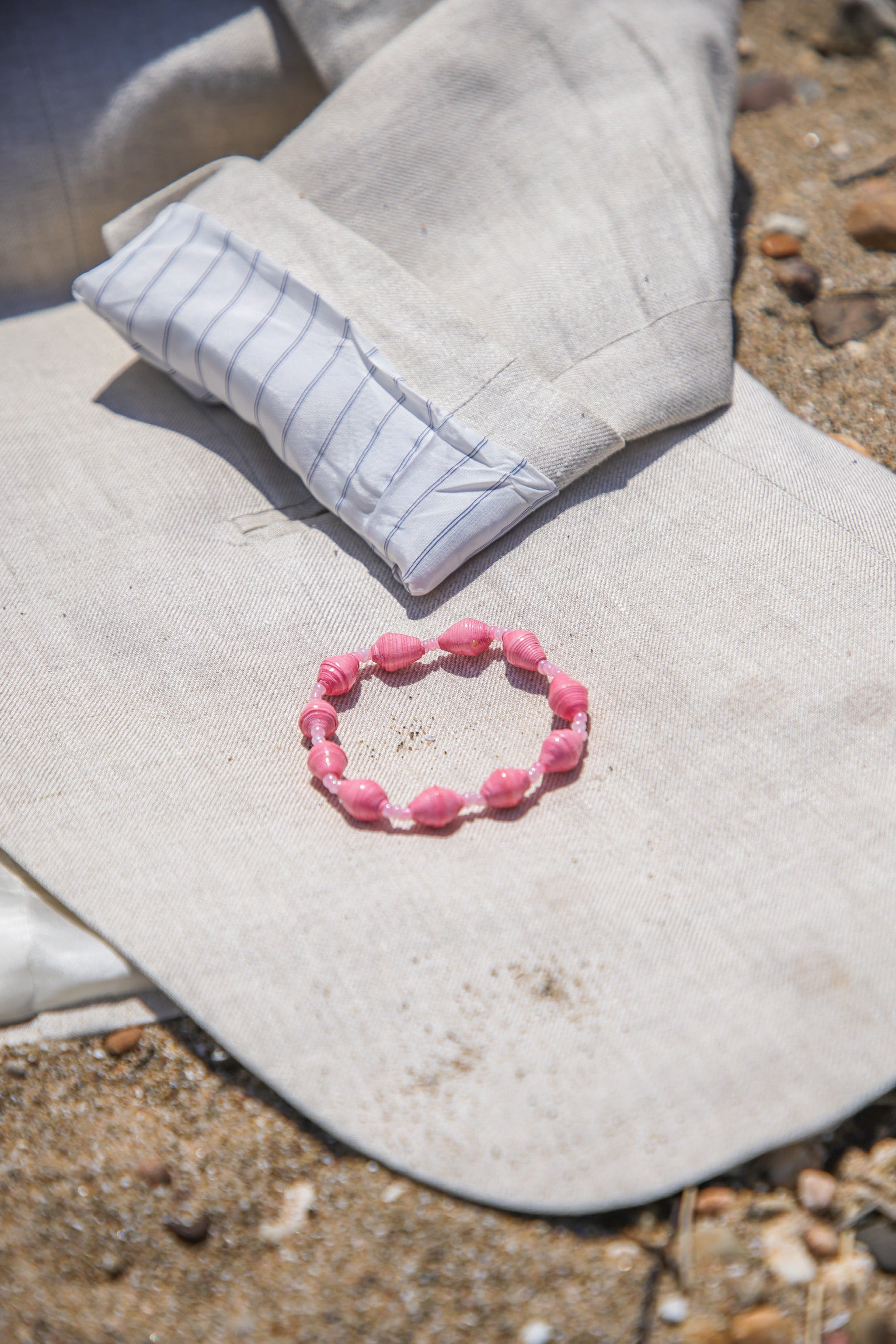 Rose Bloom – Uganda Paper Bead Bracelet