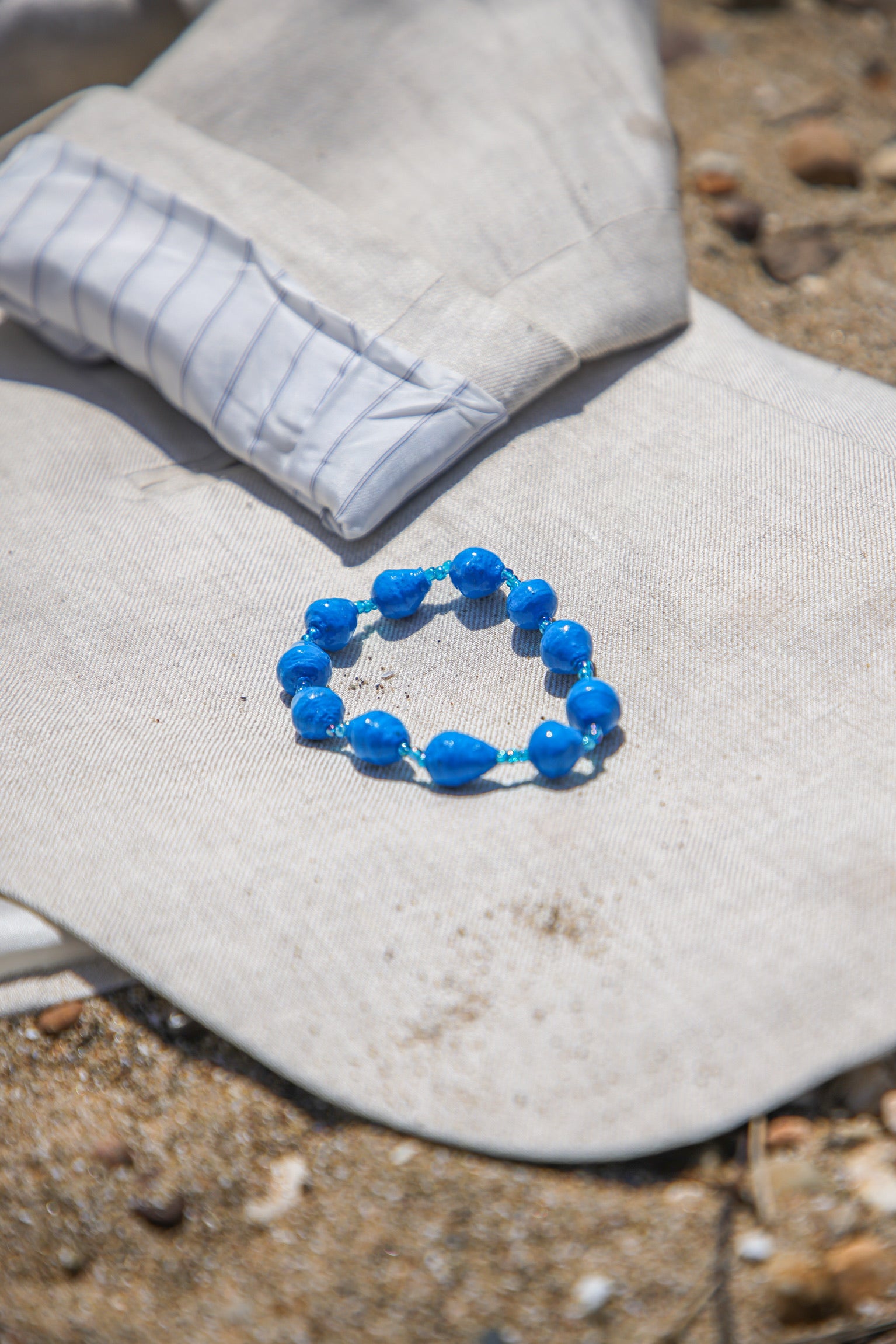 Blue Echo – Uganda Paper Bead Bracelet